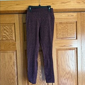 CRZ YOGA Women's Leopard Print Leggings - purple